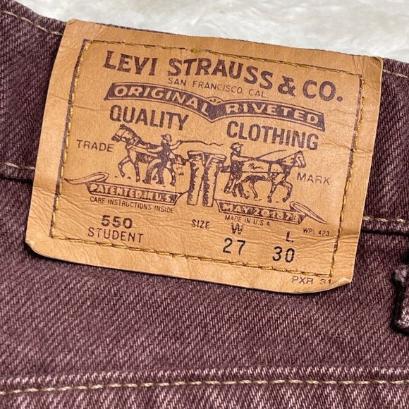 Vintage Levi's Women's Brown Student 550 Mid Rise Relaxed Fit Jeans Size W7/L30 - Picture 5 of 9